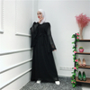 Fashionable Popular Design Flowing Flared Dubai Dresses Chiffon Fabric Muslim Abaya
