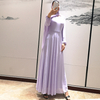 Ramadan Muslim Women's Chiffon Modest Arabian Solid Color Islamic Abaya