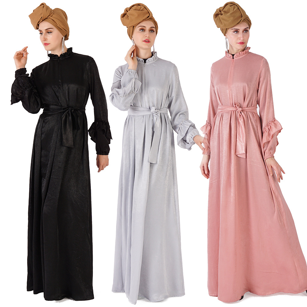 Long Maxi Robes Simple Styles Malaysia Abaya For Muslim Dresses Islamic Clothing