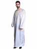 Traditional Summer Long Sleeve Muslim Islamic Clothing Robe Arab Thobes Men Daily Wear