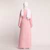 Wholesale Fashion Striped Summer Casual Pattern Popular Muslim Abaya Islamic Women Clothing
