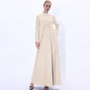 Drawstring Suede Muslim Islamic Abaya Modest Dress Maxi Dress