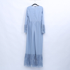 Latest 1piece Abaya Long Sleeve Islamic Clothing Maxi Dress Muslim Ladies Women Dresses