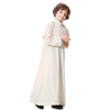 Wholesale High Neck Solid Breathable Long Sleeve Muslim Islamic Clothes Kids Clothing Boys Thobe