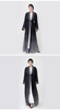 Digital Printed Irregular Gradient Islamic Muslim Women Kimono Open Dress Abaya
