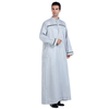 Amazon Hot Sale Pure Color Modest Full Length Round Collar Man Thobe