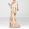 Middle East Dubai Saudi Double Layer Dresses Umbrella Cut Muslim Islamic Dress