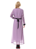 Dubai Round Neck Breathable Long Sleeve Best Chiffon Muslim Islamic Women Abaya Dresses Clothing
