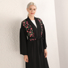 Middle Easct Floral Print Modest Fashion Open Abaya Kimono