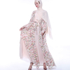 Elegant Printed Chiffon Cardigan Muslim Women's Wear Muslim Open Kimono