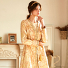 Middle East Floral Embroidered Muslim Islamic Open Abaya Lady Casual