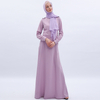 Pure Color Muslim Islamic Abaya Maxi Dress Modest Dress