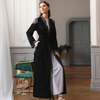 Fashion Epaulettes Beading Muslim Islamic Modest Open Abaya Cardigan