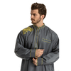 Middle East Embroidery Full Length Modest Round Collar Muslim Man Thobe