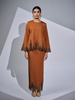 SIPO Malaysia Baju Kurung Fashion Baju Latest Design Dress Round Neckline Lace Islamic Women Modest Wear