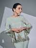 SIPO 2024 Eid Custom Muslim Mini Baju Kurung Wholesale in Vietnam Premium Moroccan Crepe Abaya Muslim Women Dress