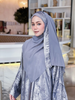 SIPO Luxury Italian Silk Abaya for Muslim Women with Handwork Embroidery And Matching Shawl