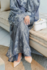 SIPO Luxury Italian Silk Abaya for Muslim Women with Handwork Embroidery And Matching Shawl