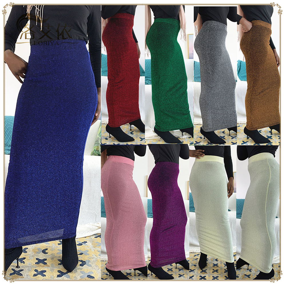 Middle East Lace New Design Dubai Muslim Lady Modest Fashion Sheath Dress Skirt