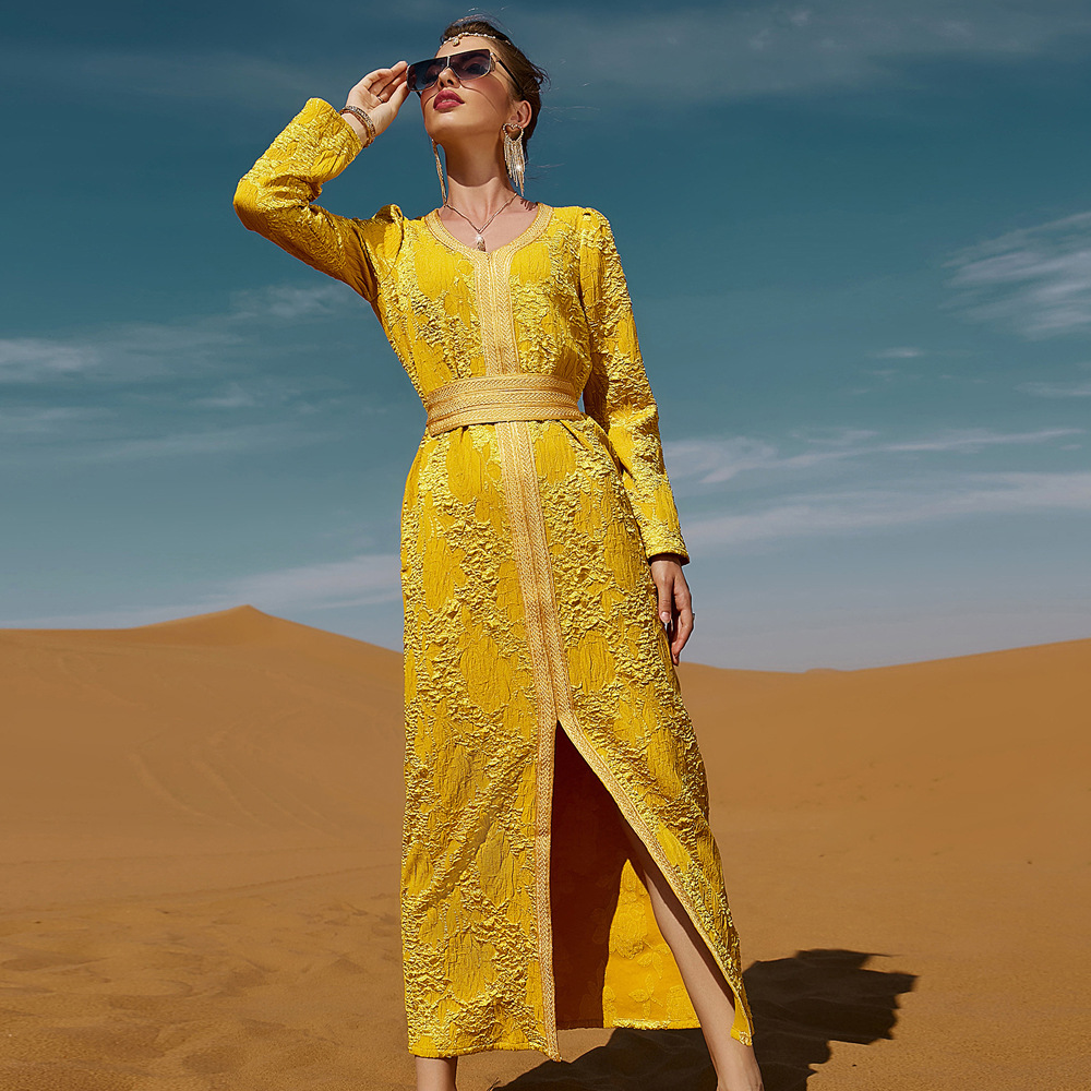Modest Muslim Women Party Maxi Dresses New Dubai Casual Islamic Clothing Abaya