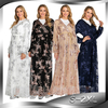 Luxury High-end Lace Fashion Hot Stamping Temperament Long-sleeved Dress Middle East Dubai Dress Long Skirt