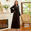 Black New Design Arabic Modest Fashion Loose Casual Islamic Dress Robe Muslim Maxi Dresses Abaya