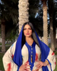  Cotton Muslim Dress Women Open Vêtements Modest Embroidery Borka Dubai Print Islamic Clothing Kimono Abaya