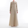 Cotton Long Sleeve Plus Size Modest Fashion Loose Casual Islamic Robe Muslim Maxi Dresses Abaya