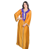  Modest Print Women Cotton Vêtements Dubai Muslim Dress Islamic Clothing Embroidery Borka Open Kimono Abaya