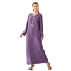 Vintage Modest Fashion Muslim Robe Loose Islamic Hooded Maxi Dresses Abaya
