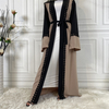 2022 Fashion Lace Embroidered Robe Casual Cardigan Islamic Long Dress