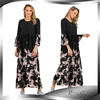 2022 European And American New Style Fashion Printing Mid-length-sleeved Loose Casual Plus Size Women's Dress