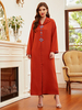 New Modest Fashion Muslim Chiffon Long Sleeve Plus Size Robe Loose Islamic Hooded Maxi Dresses Abaya