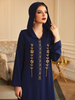 Autumn New Modest Fashion Muslim Plus Size Robe Loose Islamic Hooded Maxi Dresses Abaya