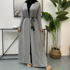 2022 Cross-border Autumn And Winter Muslim Women's Clothing Spot AliExpress Amazon Long-sleeved Knitted Sweater Coat Robe