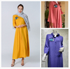  Borka Kimono Fabric Embroidery Kaftan Islamic Clothing Open Muslim Dress Fashion Wholesale Dubai Modest Abaya