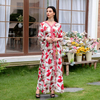  Dubai Kimono Ladies Muslim Dress New Designs Modest Kaftan Islamic Clothing Women Borka Fashion Fabric Abaya
