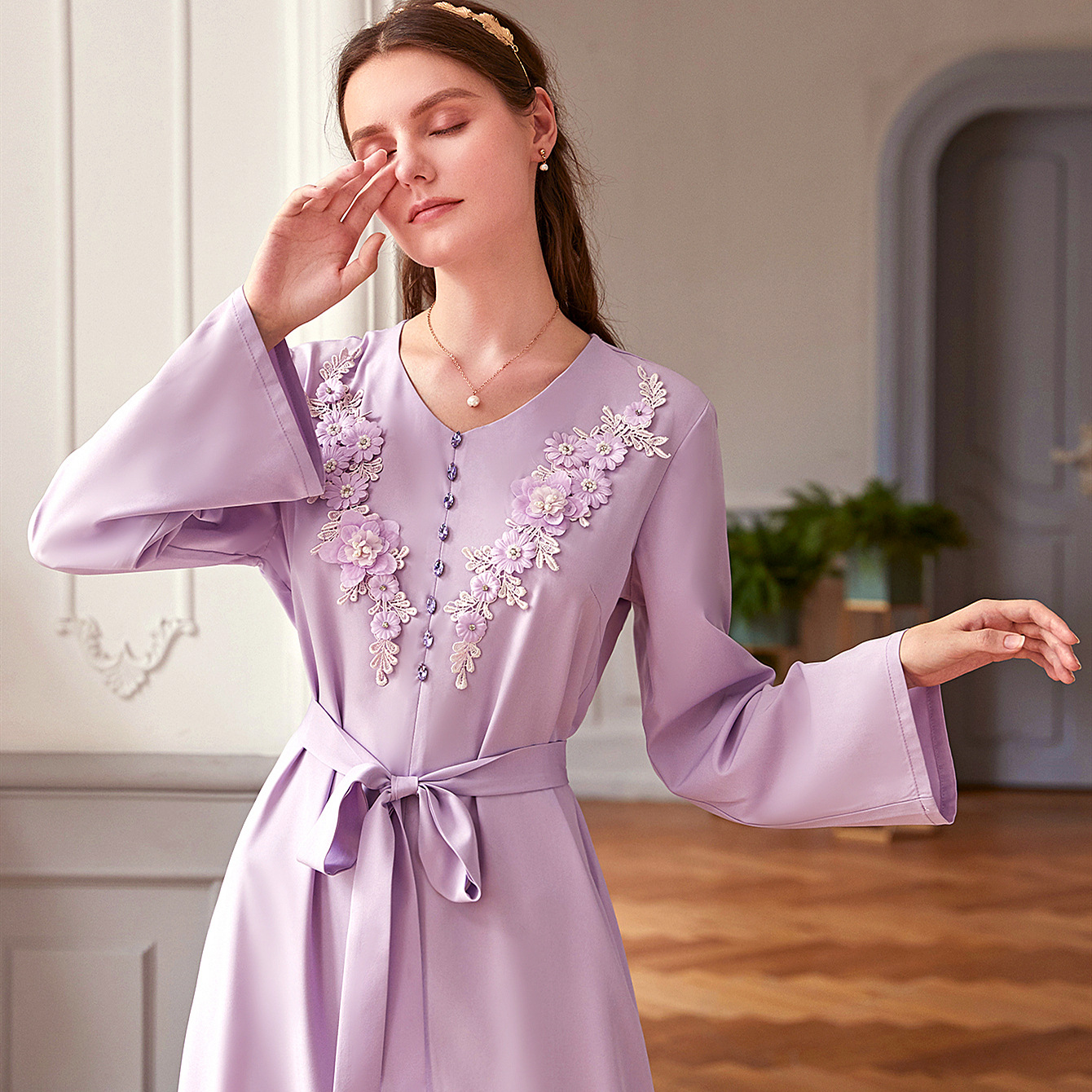 Middle East Indonesia Islamic Maxi Dresses Loose Muslim Robe Modest Fashion Abaya