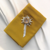 New Pearl Chiffon Rhinestones Summer Gauze Breathable Fashionable Cross-border Scarf Women in Stock