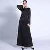 Ramadan New Hot Rhinestone Dress A-line Large Lace-up Long Skirt Muslim Women Abaya Cross-border
