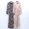 Floral Chiffon Oversized Dress Muslim Robe Customized Small Factory