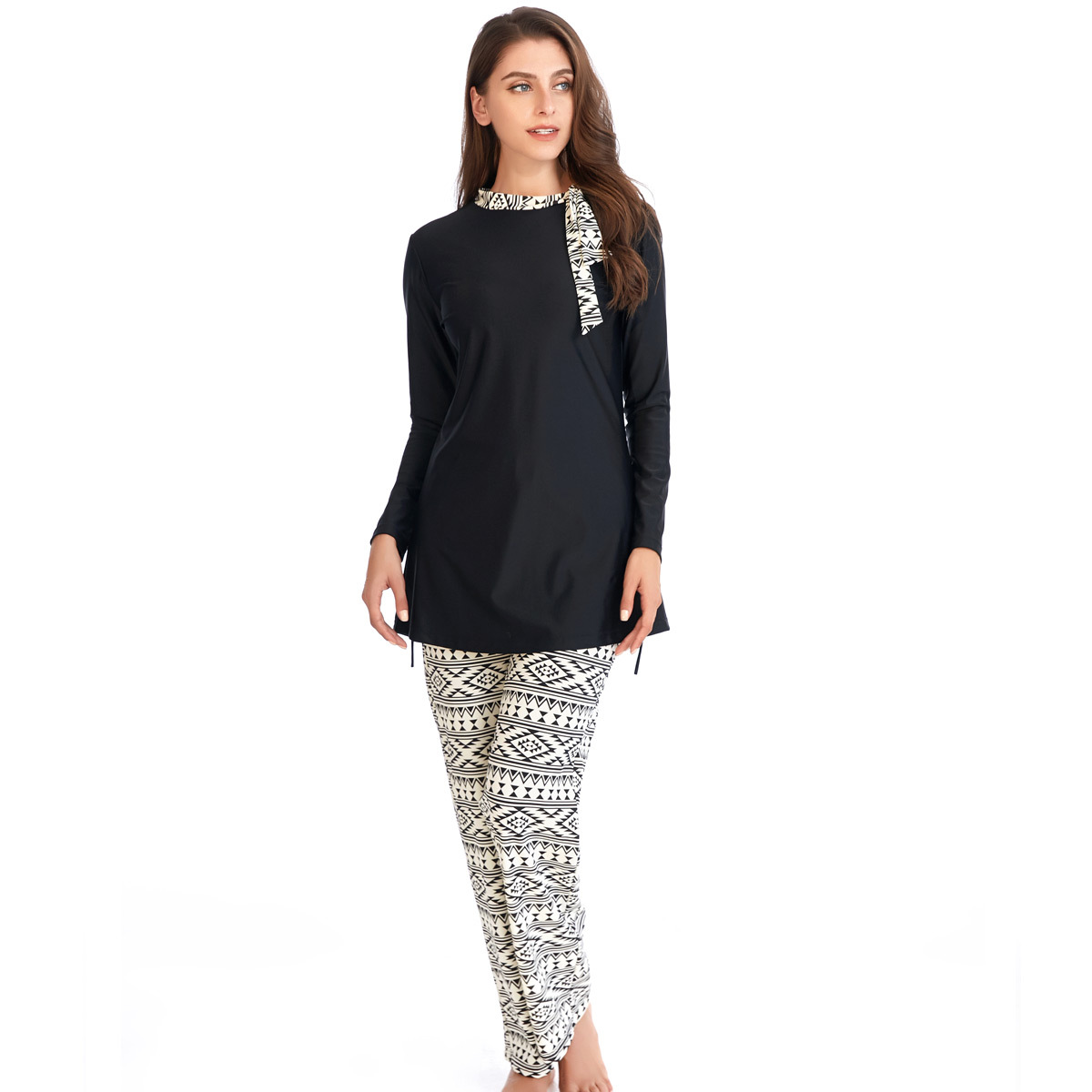 Plus Size Muslim Islamic Modest Full Cover Wholesale Women's Swimsuits Beach Swimwear Burkini