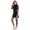 Women's Printed Modest Islamic Full Cover Swimsuits Beach Swimsuits Burkini