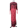 Fashion embroidered Arabian long skirt, Muslim plus size long sleeve women dress, loose ladies skirt wholesale