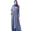 Open Cardigan Robe Modest Muslimah Lady Skirt Dubai Maxi Dresses Islamic Women's Abaya