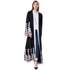 European and American fashion fashion mesh stitching embroidery loose cardigan robe women