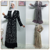 Modest Malaysian Suppliers Designs Fashion Islamic Dubai Maxi Dresses for Sale Muslim Abaya