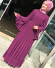 Modest Fashion Moroccan Chiffon Islamic Loose Islamic Muslim Maxi Dresses Dubai Abaya