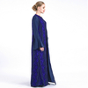 Long Sleeve Modest Fashion Lace Islamic Chiffon Muslim Maxi Dresses Best Selling Islamic Dubai Loose Abaya