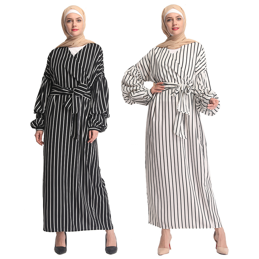 New Dubai Maxi Dresses Couture Modest Fashion Islamic Muslim Open Abaya